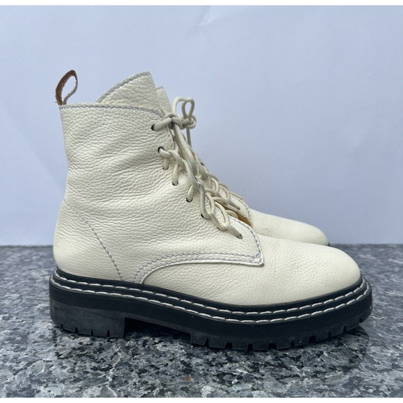 Proenza Schouler Shoes - Proenza Schouler Combat Lace Up Boot Women’s Size EU 39.5 vory